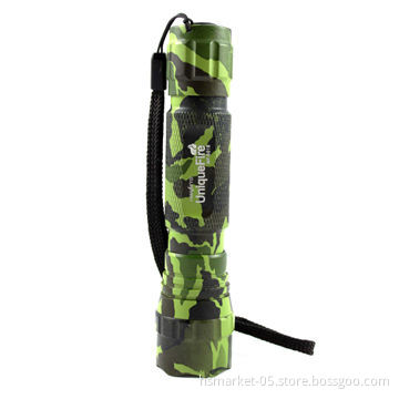 High Power Charming Disruptive Pattern LED Flashlight, Waterproof Design and Camouflage BodyNew